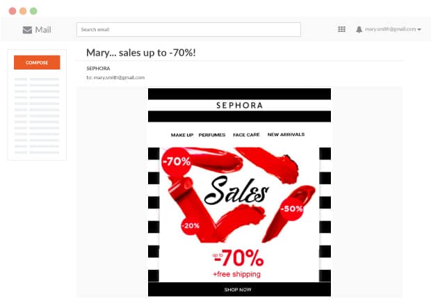 Sephora Increases Revenue from Email Marketing