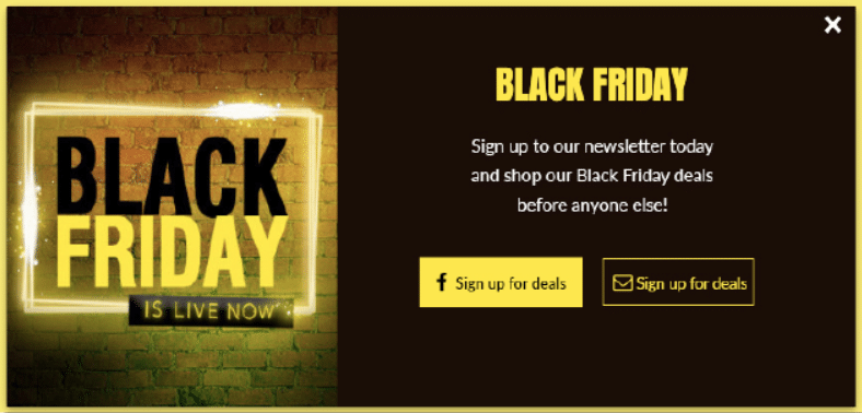 targeted offers Black friday