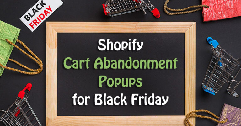 Cart abandonment popup Shopify thumbnail